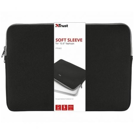 Funda trust primo para portátiles hasta 15.6'/ negra