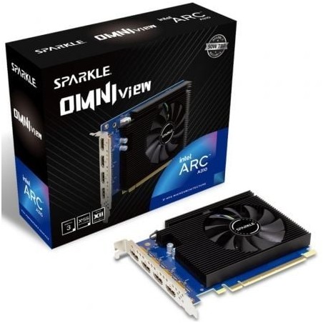 Tarjeta gráfica sparkle intel arc a310 omni view/ 4gb gddr6