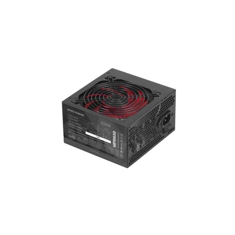 Fuente de alimentación mars gaming mpiii650/ 650w/ ventilador 12cm