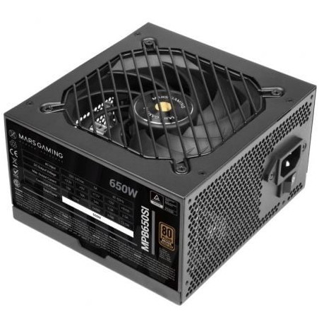 Fuente de alimentación mars gaming mpb650si/ 650w/ ventilador 12cm/ 80 plus bronze