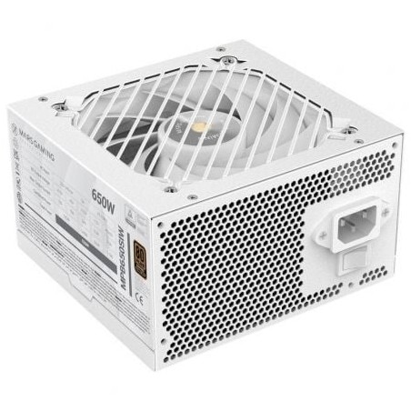 Fuente de alimentación mars gaming mpb650si/ 650w/ ventilador 12cm/ 80 plus bronze/ blanca