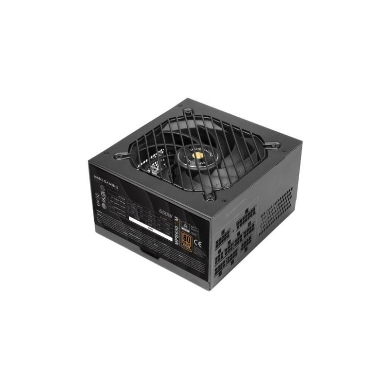 Fuente de alimentación mars gaming mpb650sim/ 650w/ ventilador 12cm/ 80 plus bronze