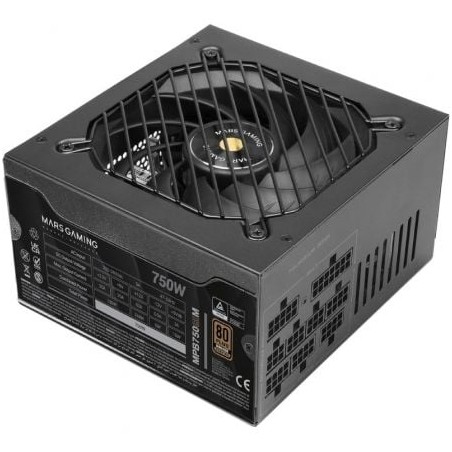Fuente de alimentación mars gaming mpb750sim/ 750w/ ventilador 14cm/ 80 plus bronze