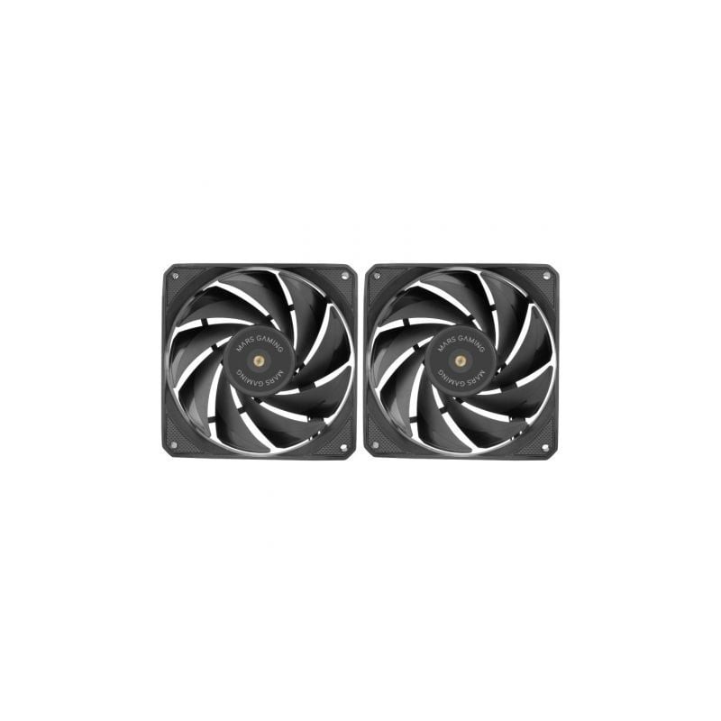 Pack 2 ventiladores mars gaming mf-nclx2/ 12cm