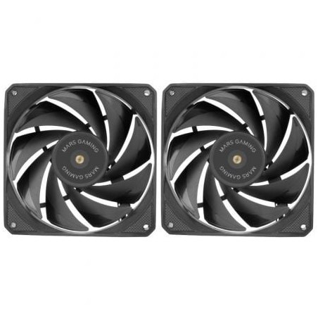 Pack 2 ventiladores mars gaming mf-nclx2/ 12cm