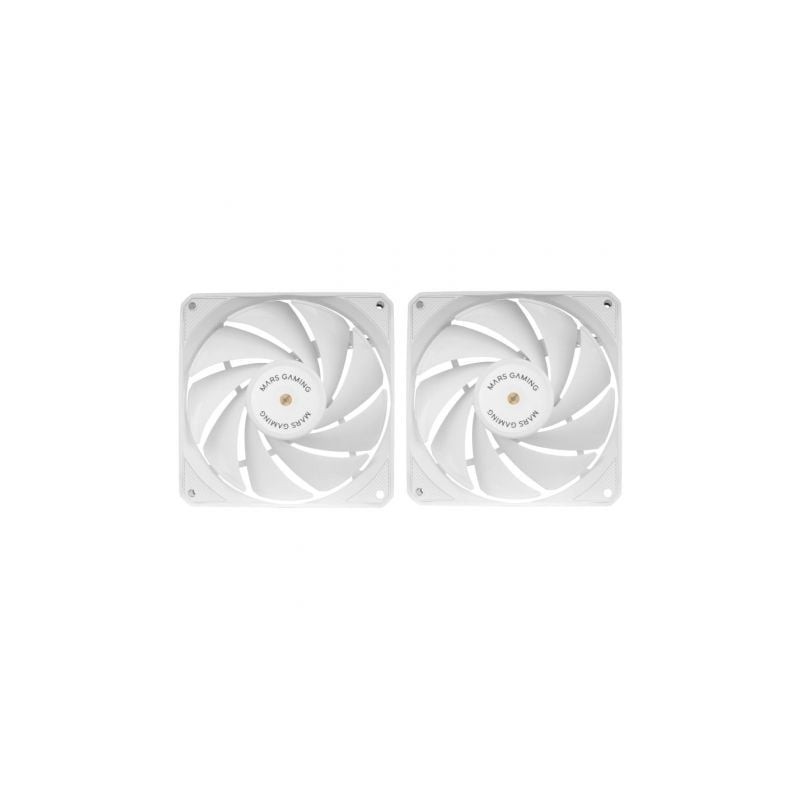 Pack 2 ventiladores mars gaming mf-nclx2/ 12cm