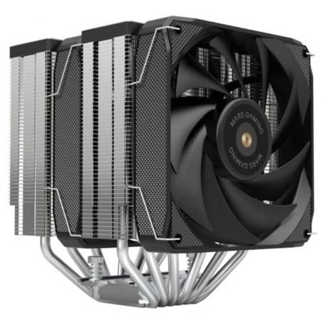 Ventilador con disipador doble mars gaming mcpu-xu6/ 2x 12cm