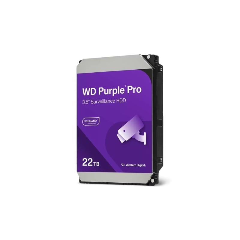 Disco duro western digital wd purple pro surveillance 22tb/ 3.5'/ sata iii/ 512mb