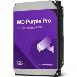 Disco duro western digital wd purple pro smart video surveillance 12tb/ 3.5'/ sata iii/ 512mb