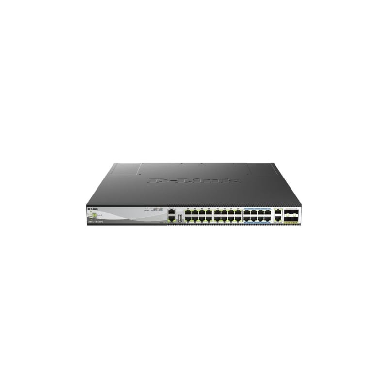 Switch d-link dms-3130-30ps/e 24 puertos/ rj-45 gigabit 10gbps/ poe/ sfp