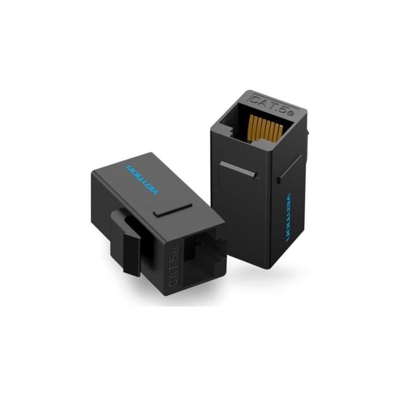 Adaptador conector rj45 vdd-b07-b cat5e utp/ rj45 hembra - rj45 hembra/ negro