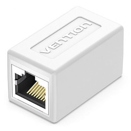 Adaptador conector rj45 ipvw0 cat.6 ftp/ rj45 hembra - rj45 hembra/ blanco