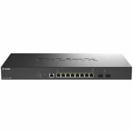 Switch gestionable d-link dxs-1210-10mp/e 8 puertos/ rj-45 100/1000/2.5g/5g/10g/ poe+/ sfp