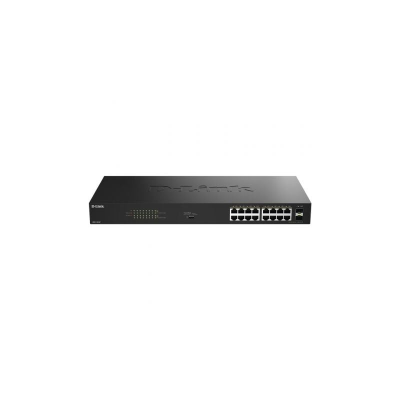 Switch d-link dgs-1018p/e 18 puertos/ rj-45 gigabit 10/100/1000 poe/ sfp