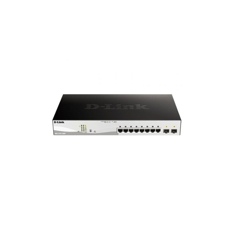 Switch gestionable d-link dgs-1210-10mp 10 puertos/ rj-45 10/100/1000/ poe/ sfp