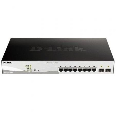 Switch gestionable d-link dgs-1210-10mp 10 puertos/ rj-45 10/100/1000/ poe/ sfp