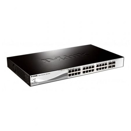 Switch d-link dgs-1210-28p 28 puertos rj45/ 10/100/1000/ sft/ poe