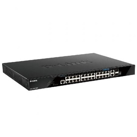 Switch gestionable d-link dgs-1520-28mp 28 puertos/ rj-45 10/100/1000/ sfp/ poe