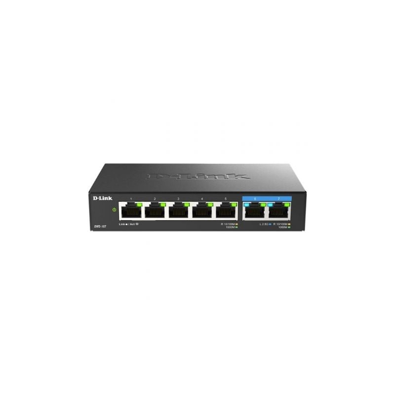 Switch d-link dms-107 7 puertos/ rj-45 10/100/1000