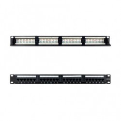 Patch panel nanocable 10.21.4124/ 24 puertos/ cat.6a/ altura 1u