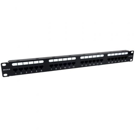 Patch panel phasak pu 2421/ 24 puertos/ cat.6a/ altura 1u