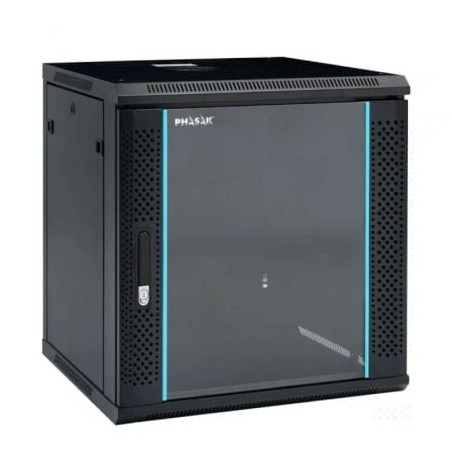 Armario rack mural desmontado phasak pho 2112d/ 19'/ altura 12u