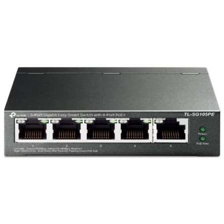 Switch tp-link tl-sg105pe 5 puertos/ rj-45 10/100/1000 poe