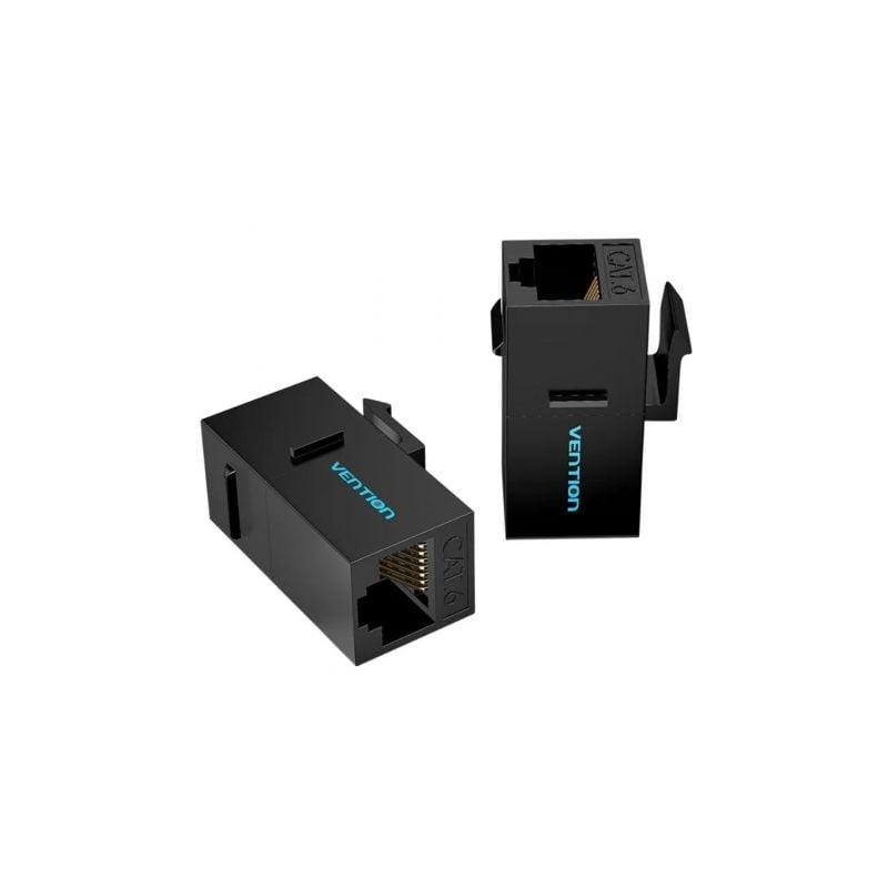 Adaptador conector rj45 ipgb0-5 cat6 utp/ rj45 hembra - rj45 hembra/ 5 uds/ negro