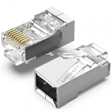 Conector rj45 idar0-100/ cat.5e ftp/ 100 uds