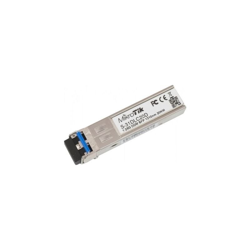 Modulo sfp transceptor de fibra óptica mikrotik s-31dlc20d