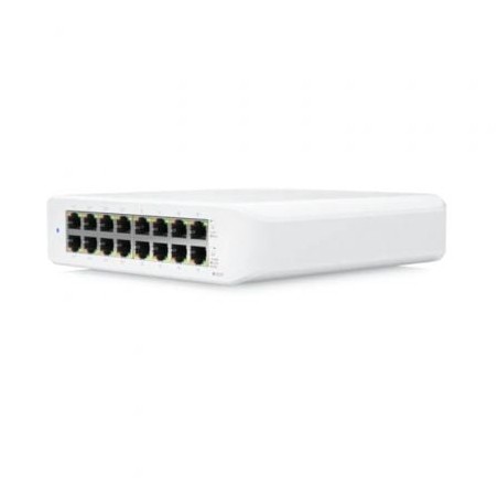 Switch ubiquiti unifi lite usw-lite-16-poe 16 puertos/ rj45 10/100/1000 poe