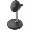 Base de carga inalámbrica aisens asch-15w3wc066-bk/ 15w/ negro