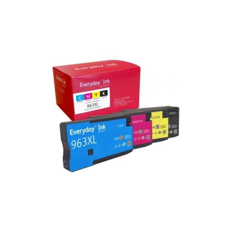 Cartucho de tinta compatible xerox 006r04993 compatible con hp 963xl multipack/ 1600 páginas/ negro/ cian/ magenta/ amarillo