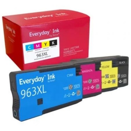 Cartucho de tinta compatible xerox 006r04993 compatible con hp 963xl multipack/ 1600 páginas/ negro/ cian/ magenta/ amarillo