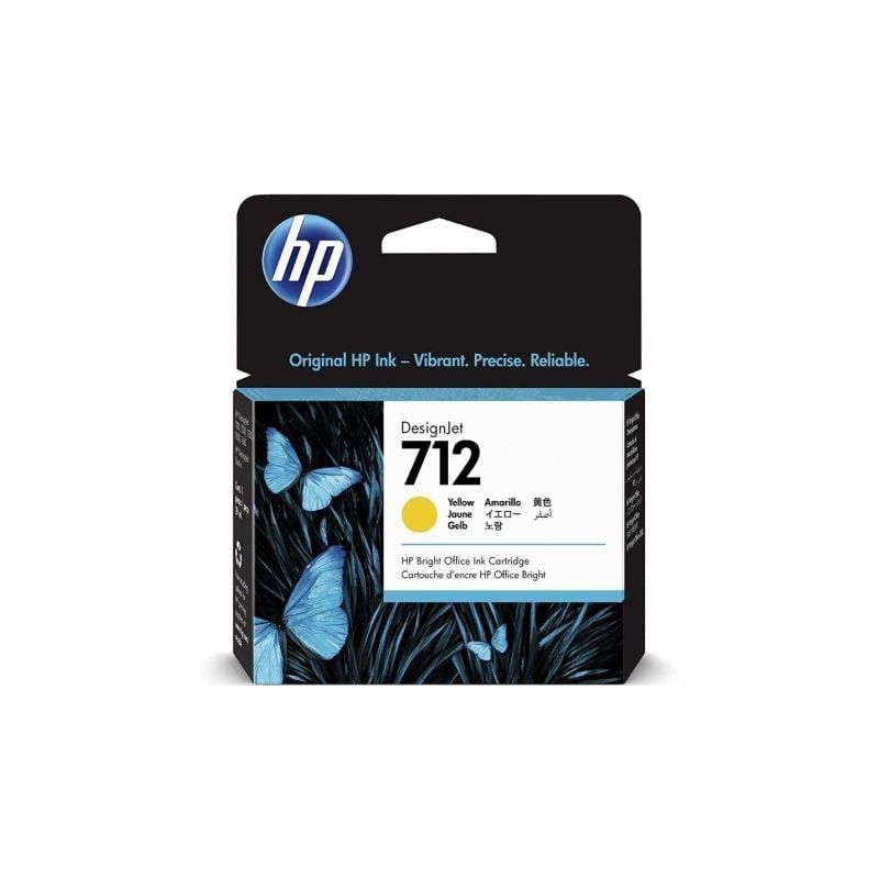 Cartucho de tinta original hp nº712/ amarillo