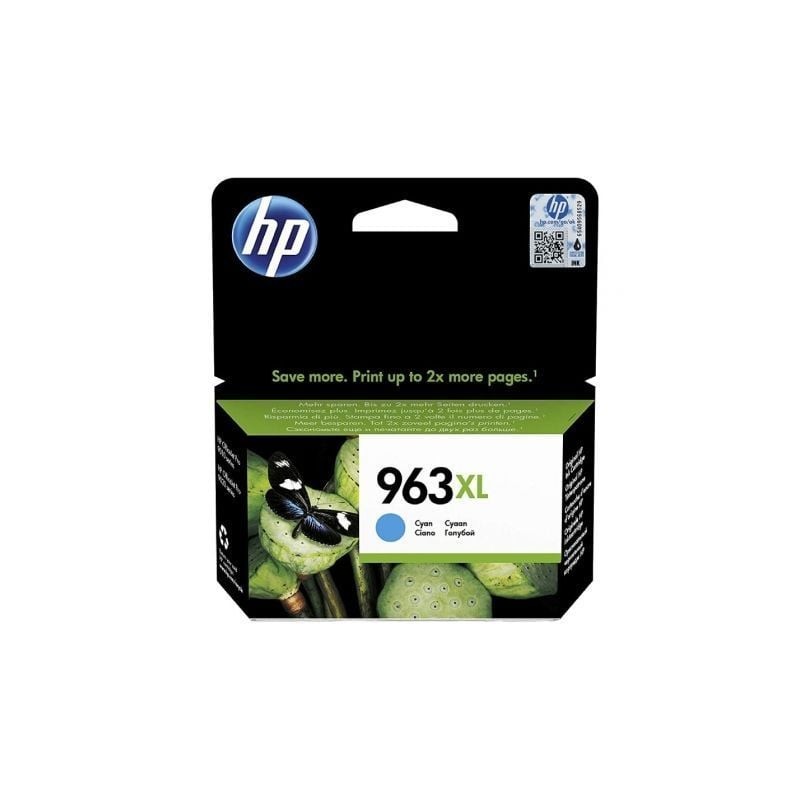 Cartucho de tinta original hp nº963 xl alta capacidad/ cian