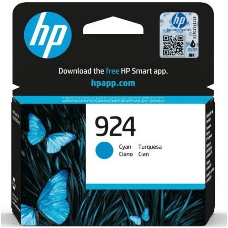 Cartucho de tinta original hp nº924/ cian