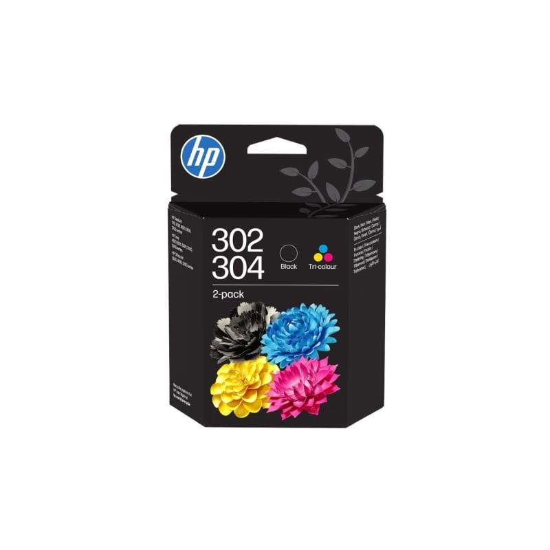 Cartucho de tinta original hp nº302 + nº304 multipack/ tricolor/ negro