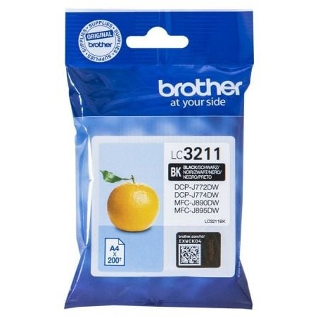 Cartucho de tinta original brother lc-3211bk/ negro