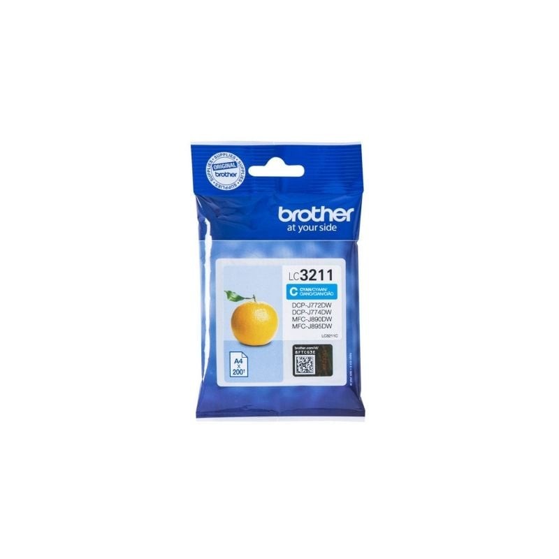 Cartucho de tinta original brother lc-3211c/ cian