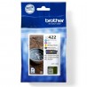 Cartucho de tinta original brother lc422val multipack/ cian/ magenta/ amarillo/ negro