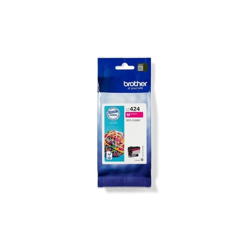 Cartucho de tinta original brother lc424m/ magenta