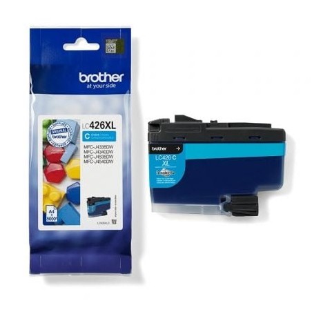 Cartucho de tinta original brother lc-426 xl alta capacidad/ cian