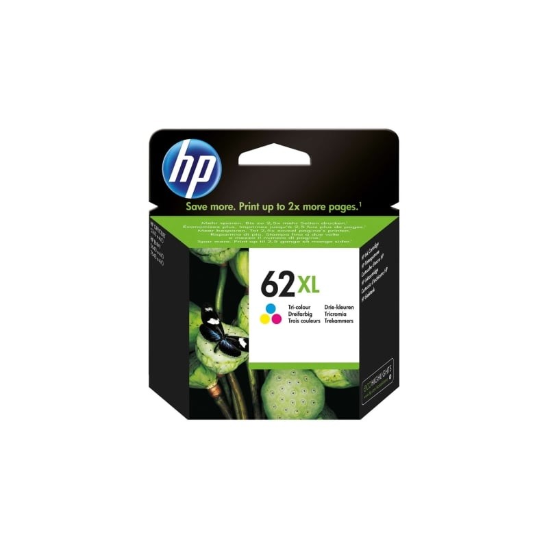 Cartucho de tinta original hp nº62 xl alta capacidad/ tricolor