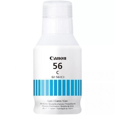 Botella de tinta original canon gi-56/ cian