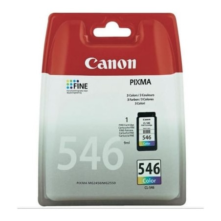 Cartucho de tinta original canon cl-546/ tricolor