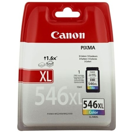 Cartucho de tinta original canon cl-546xl alta capacidad/ tricolor