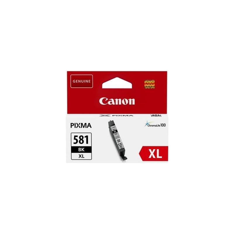 Cartucho de tinta original canon cli-581bkxl alta capacidad/ negro