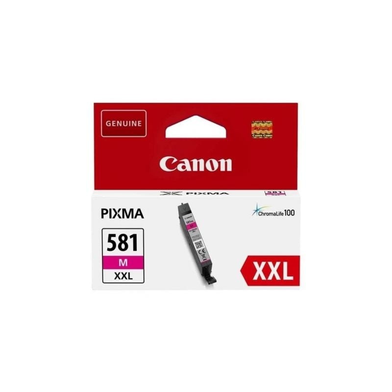 Cartucho de tinta original canon cli-581xxl alta capacidad/ magenta