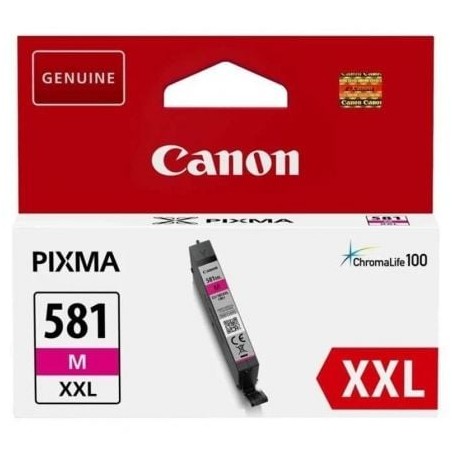 Cartucho de tinta original canon cli-581xxl alta capacidad/ magenta